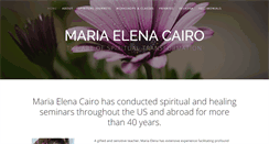 Desktop Screenshot of mariaelenacairo.com